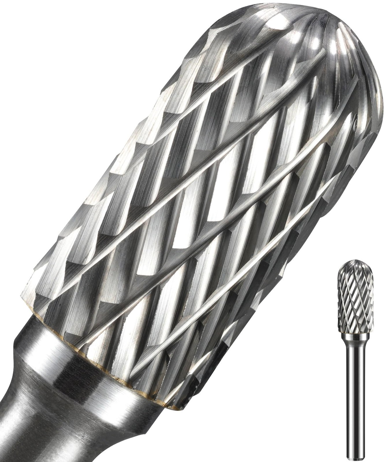 Carbide Burr Bit Set 1/4 Inch Shank Rotary Die Grinder Metal Wood Tool