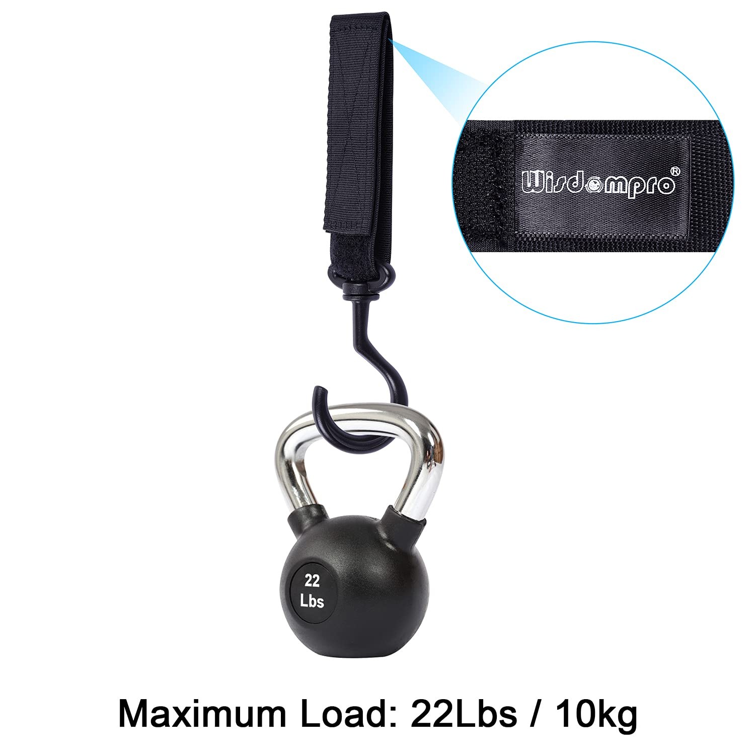 Wisdompro Car Seat Headrest Hook, 2 Pack Multi-Purpose Hanger for Black