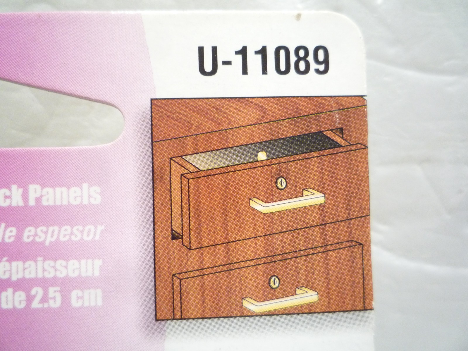 Defender Security Cabinet and Drawer Lock U-11089 for 1” Thick Panels