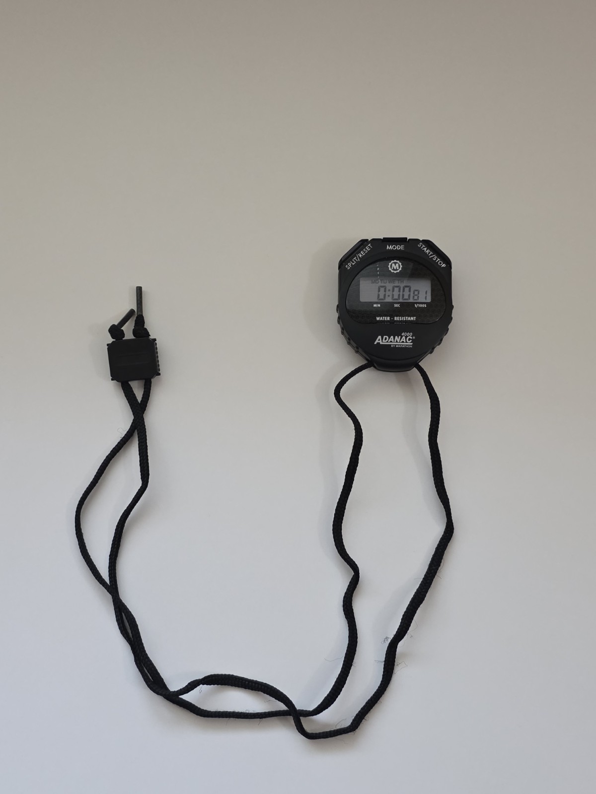 ADANAC by Marathon 4000 Digital Stopwatch Black Water Resistant