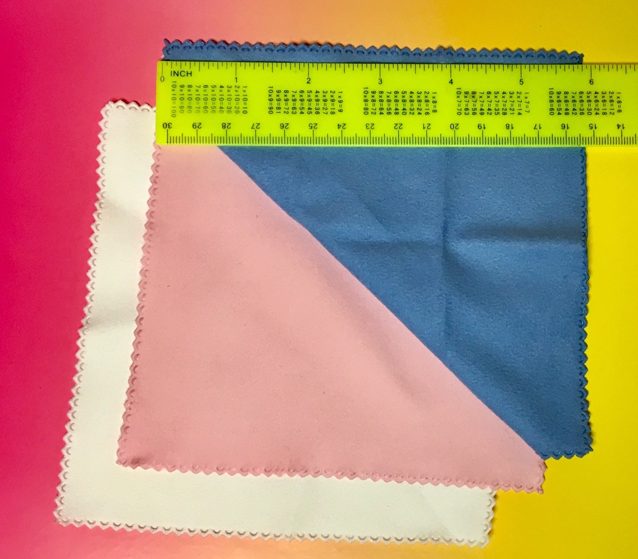SUPER 3 pc RWB MICRO FIBER CLEANING CLOTH for iPad 4th Gen Tablet Screen