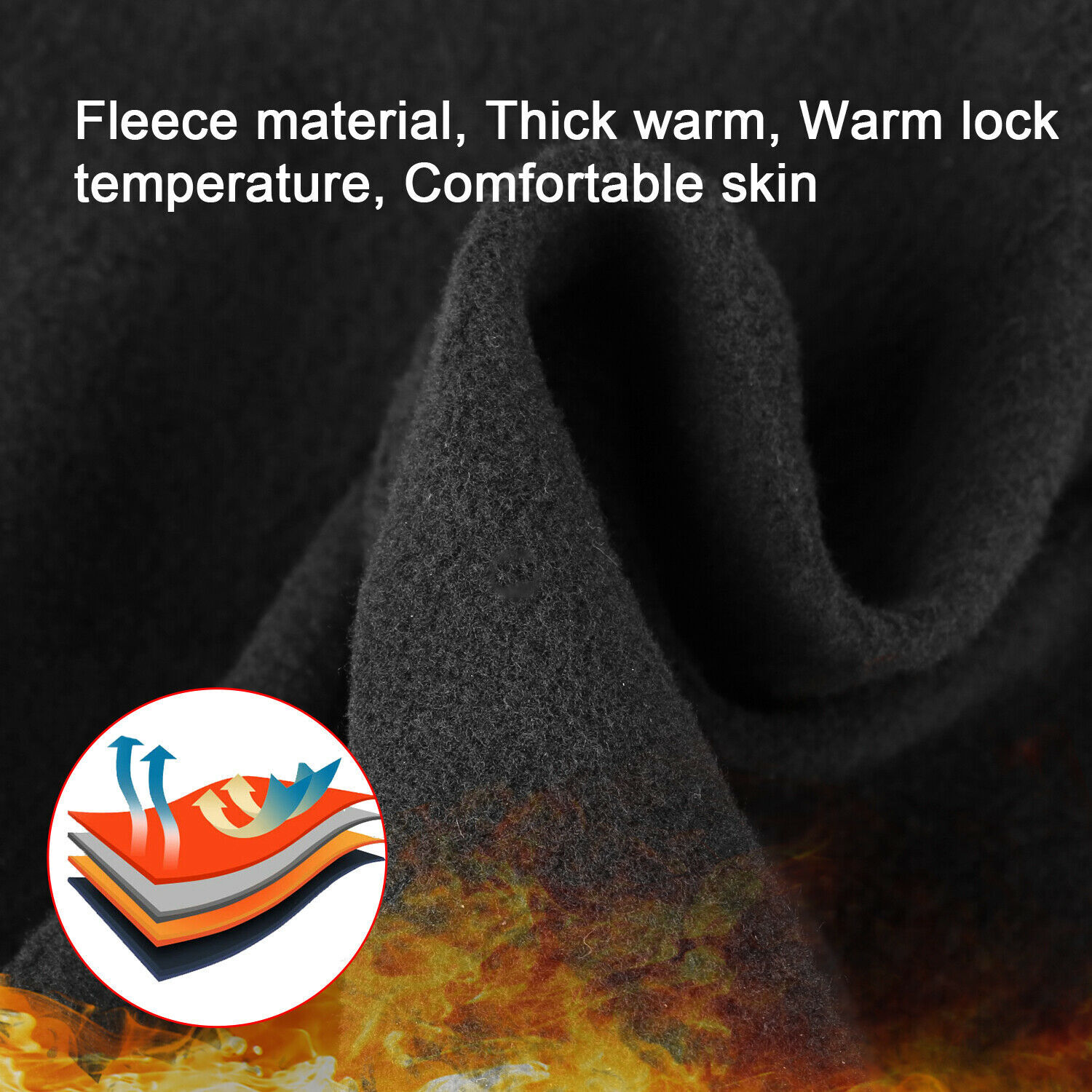 Tactical Balaclava Full Face Mask Winter Windproof Fleece Motorcycle Hood Hat