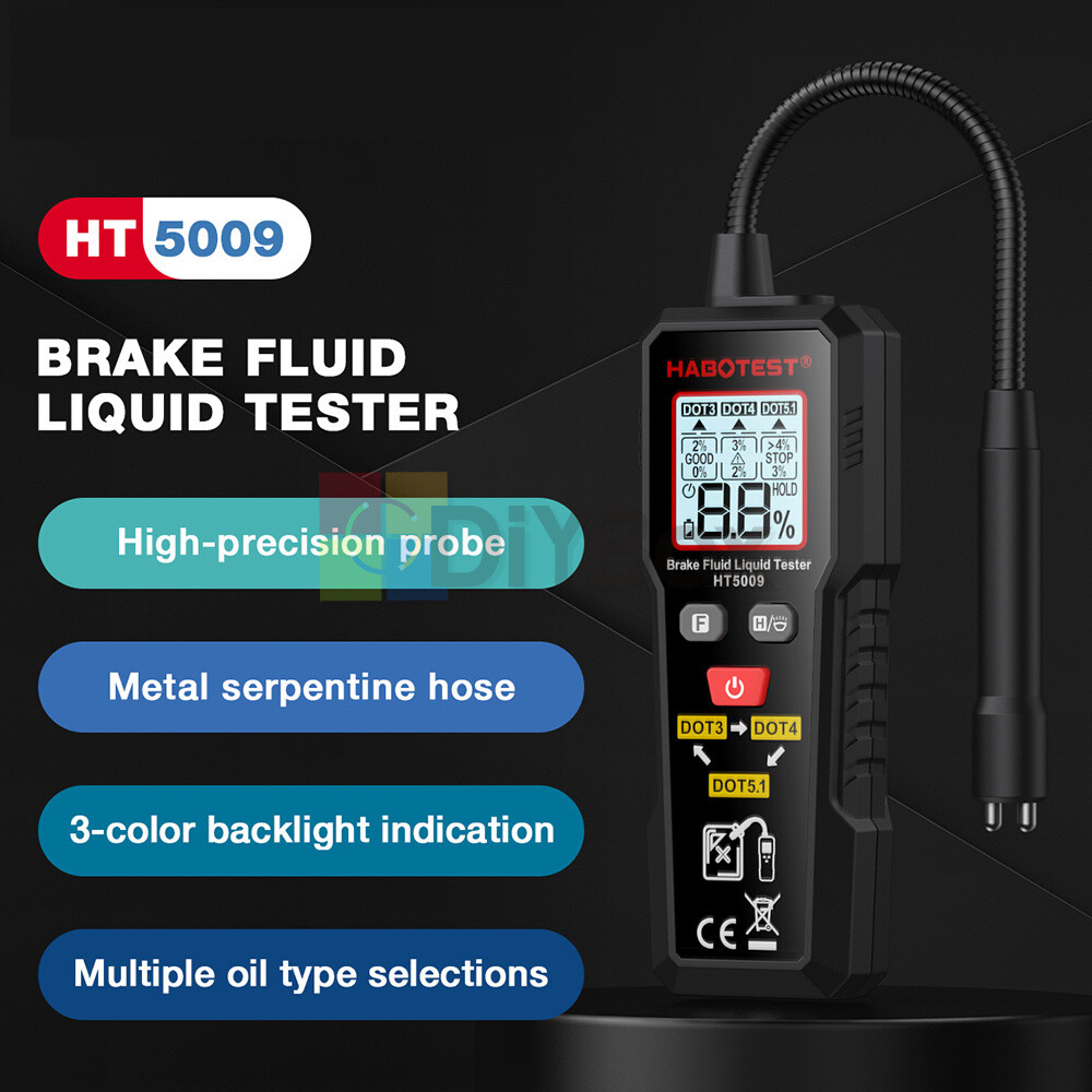 Auto Brake Fluid Tester LCD Digital Car Brake Oil Test Tool for DOT3/DOT4/DOT5.1