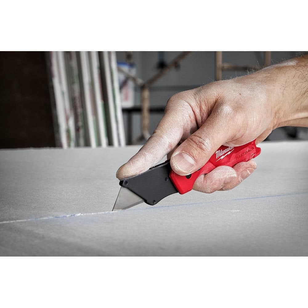 Milwaukee FASTBACK Compact Folding Utility Knife with General Purpose Blade