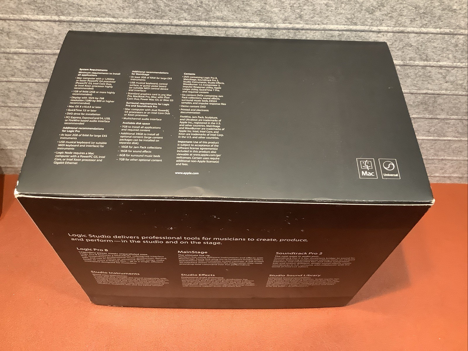 Logic Studio Academic – Complete Physical Package (Logic Pro 8) Collectible!