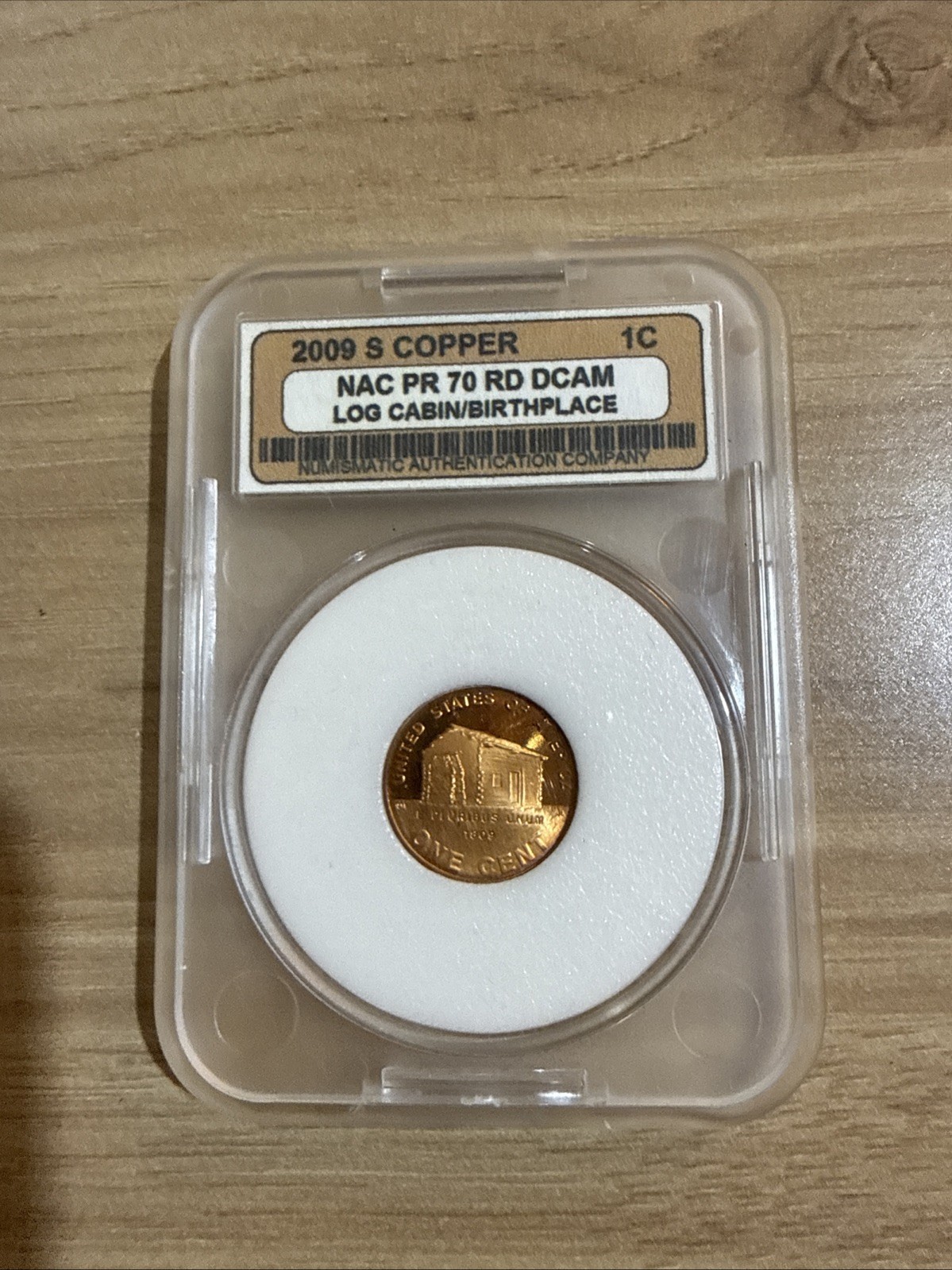 2009 D Lincoln Log Cabin Early Childhood Cent #1 Satin Finish Copper Penny