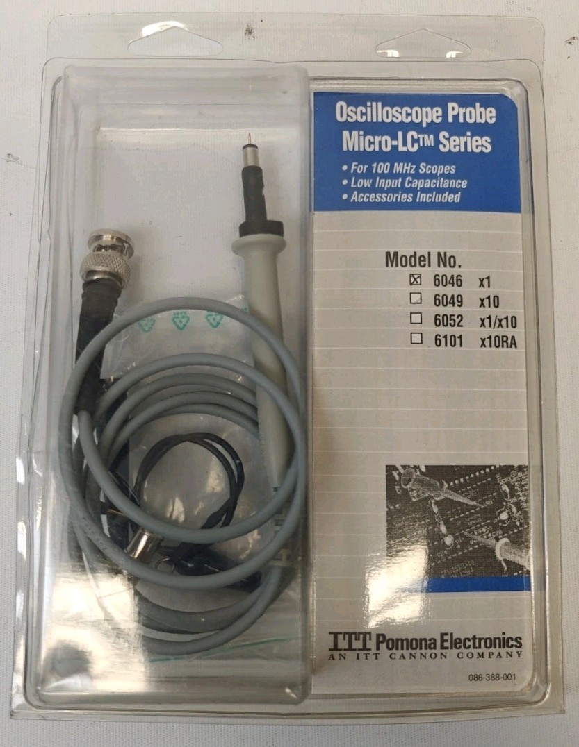 ITT Pomona Electronics Model 6046, Oscilloscope Probe Micro-LC Series X1