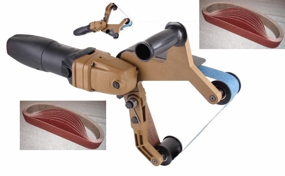 Pipe tube Polisher Sander Polishing 50 abrasive Belt metal iron stainless steel