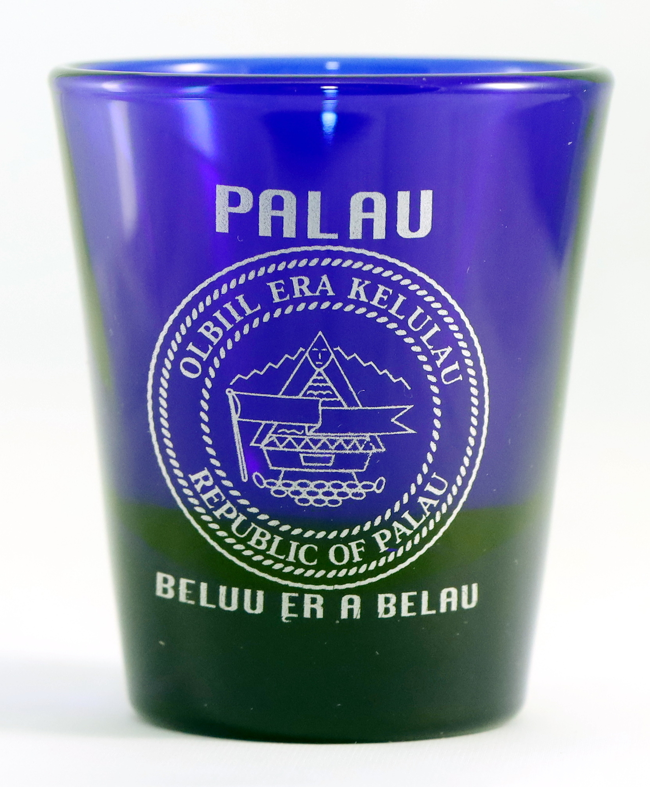 PALAU COBALT BLUE CLASSIC DESIGN SHOT GLASS SHOTGLASS