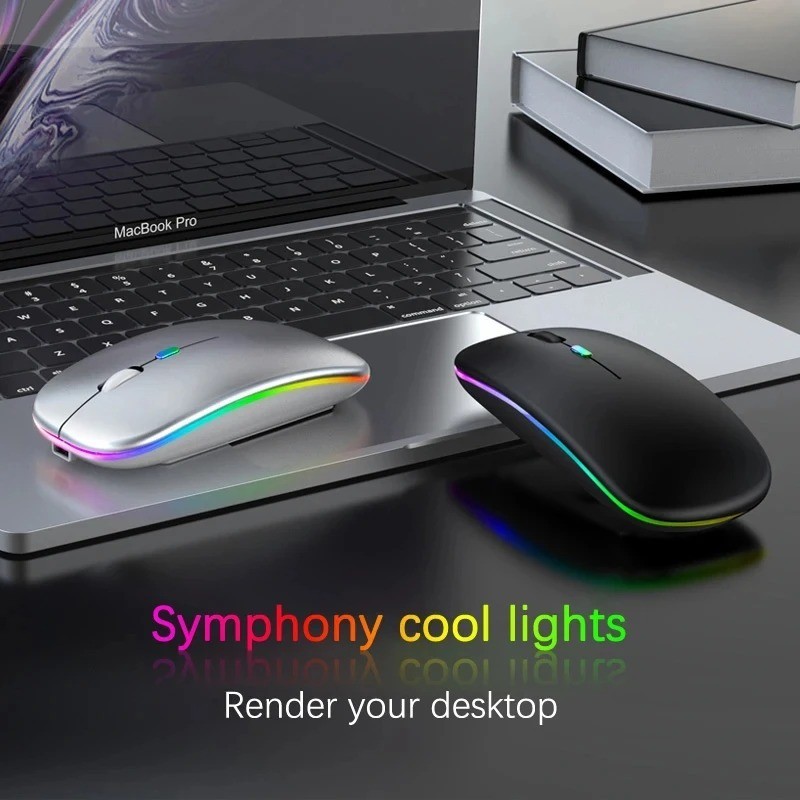 Wireless Bluetooth Mouse For MacBook Air Pro iPad iMac Tablet PC Rechargeable