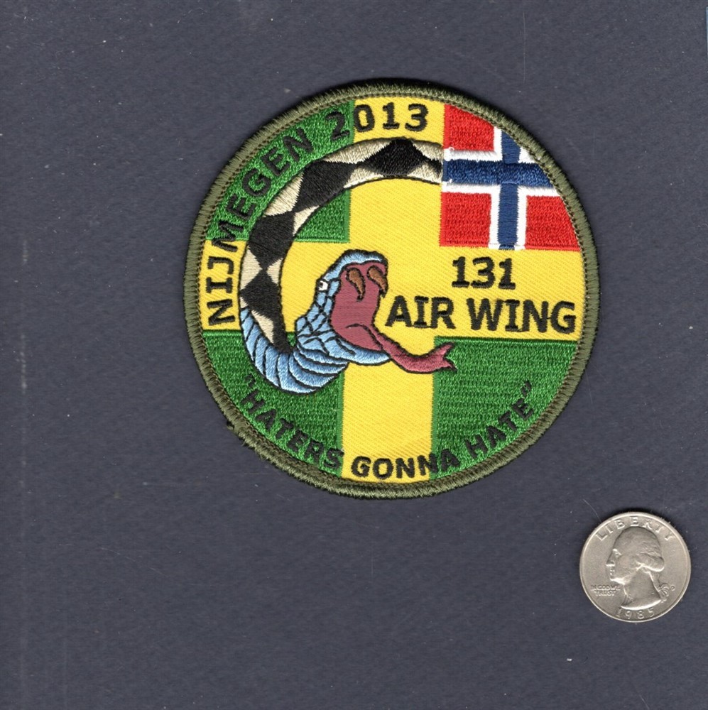 131 WING NIJMEGAN 2013 F-16 Falcon Royal Norwegian RNoAF Squadron Patch