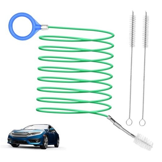 Auto Sunroof Cleaning Tool, 120 Inch Long Flexible Tube Brush, 2 Pcs 7 inch