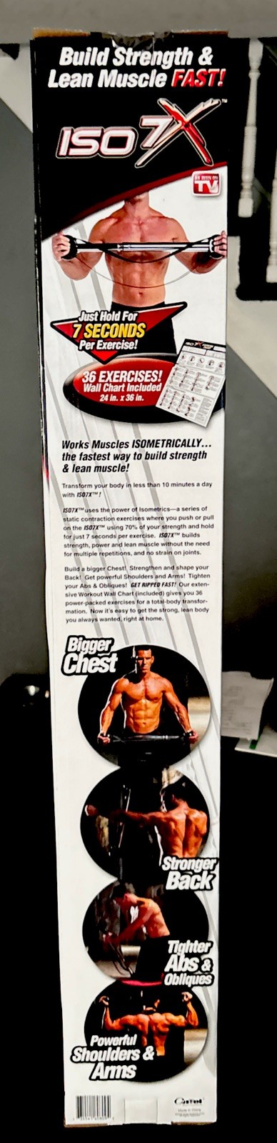 ISO 7X Silver Isometric BodybuildingExercise Gym Workout Bar