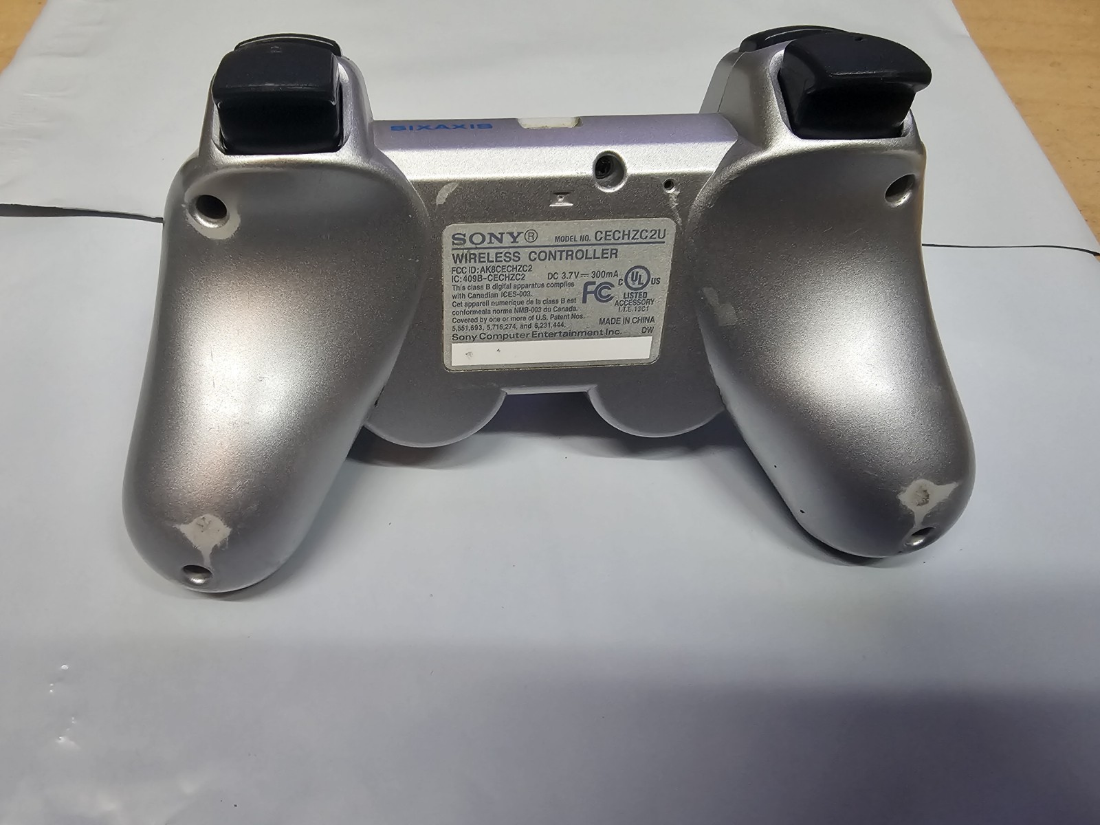 Official Sony PlayStation 3 PS3 Silver DualShock 3 Wireless Controller