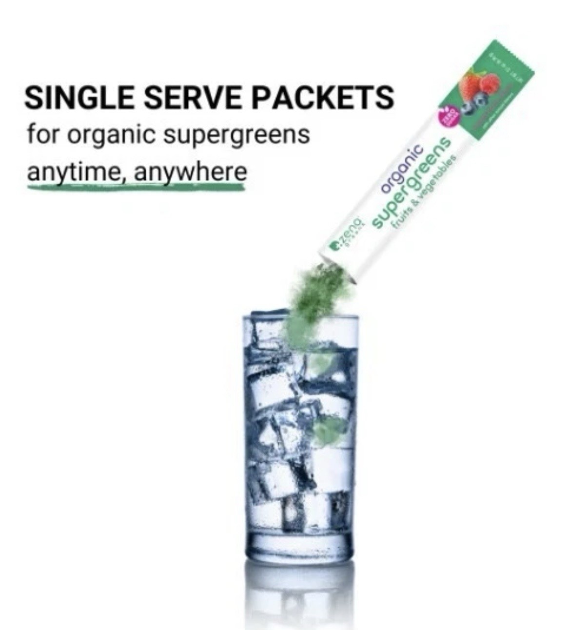 Zena Organic Supergreens 40 Single Packets