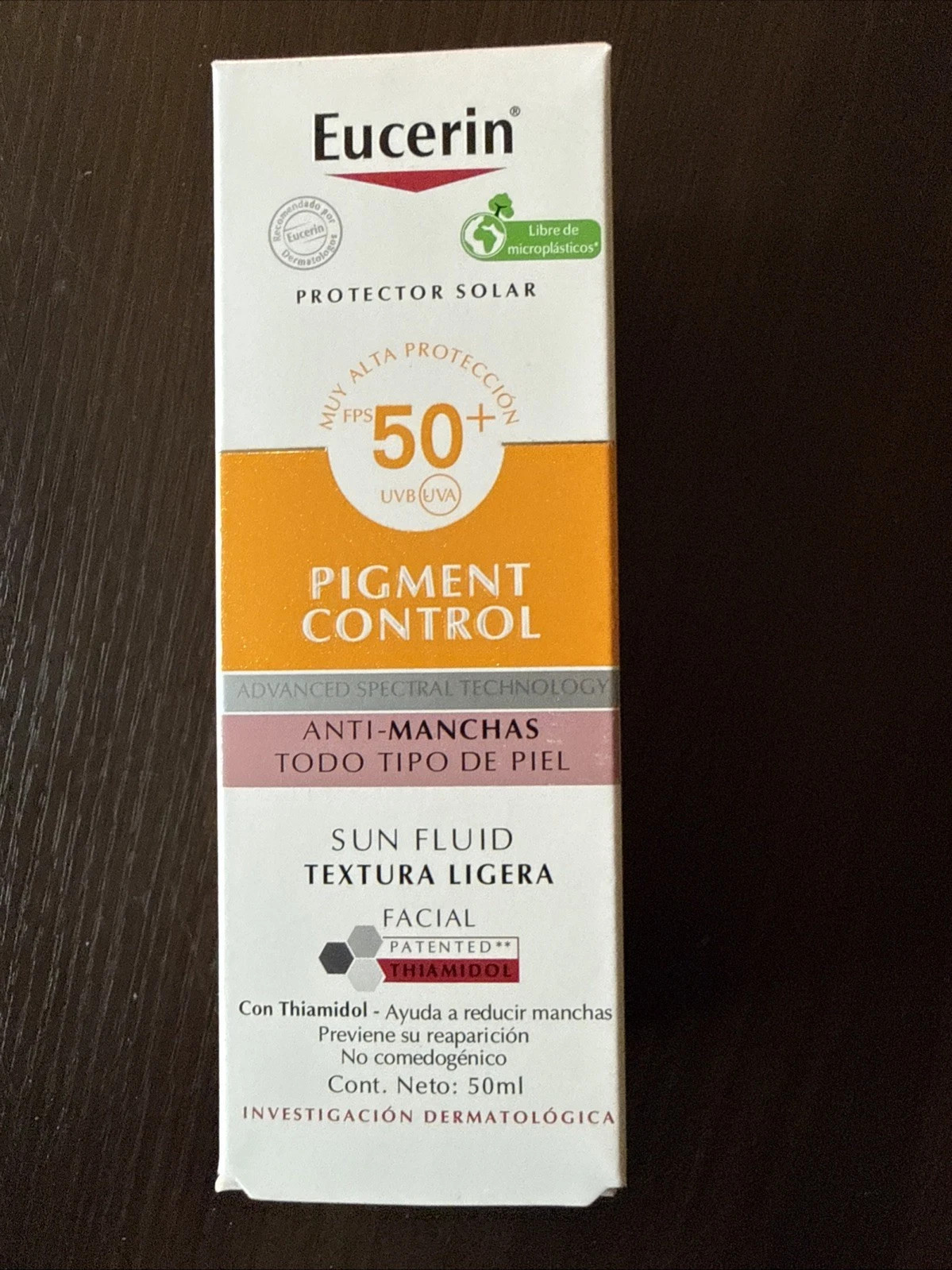 3x Eucerin Sun Fluid Pigment Control SPF50+ 50ml New Box