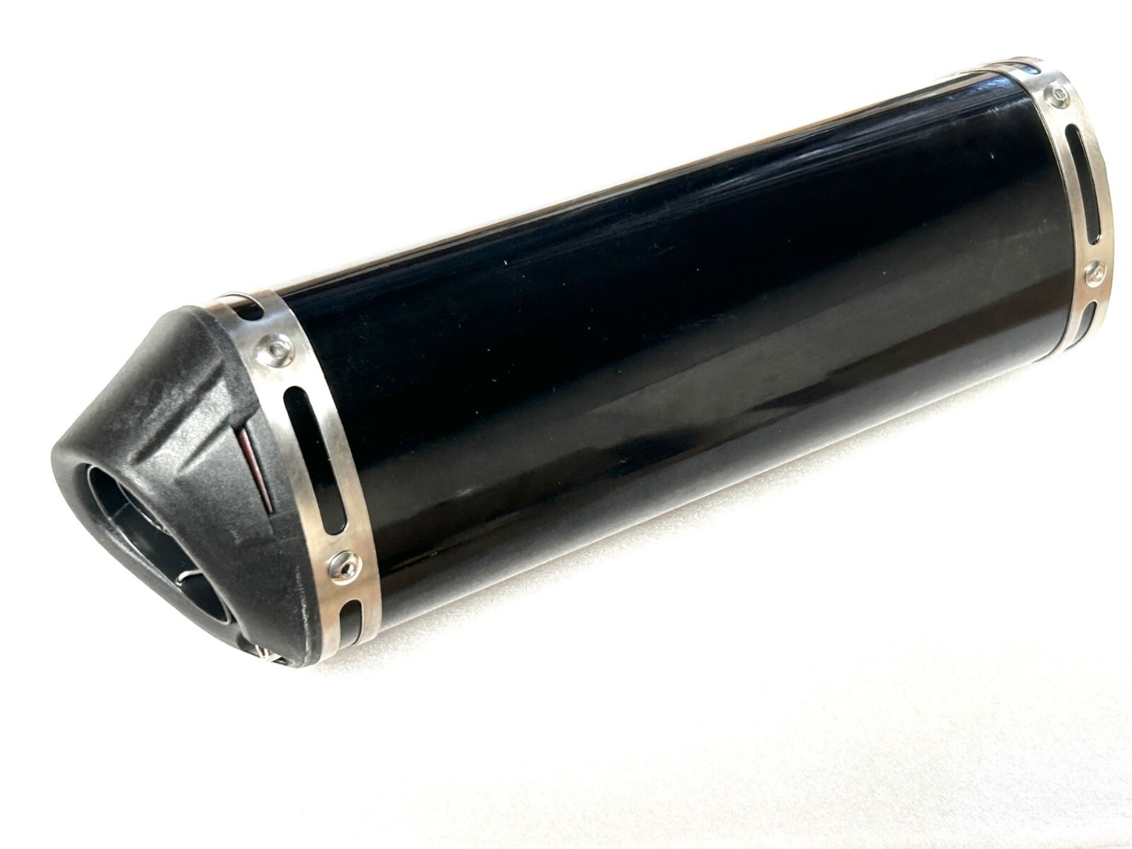 Universal Motorcycle Street Motorbike Scooter Black Racing Exhaust Muffler Pipe
