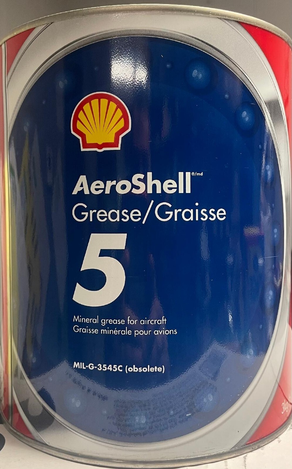 Aeroshell 5 3kg 6.6lb 2017 and 2018 Cans/ Expired in 23 & 24 550043619 Save Big!