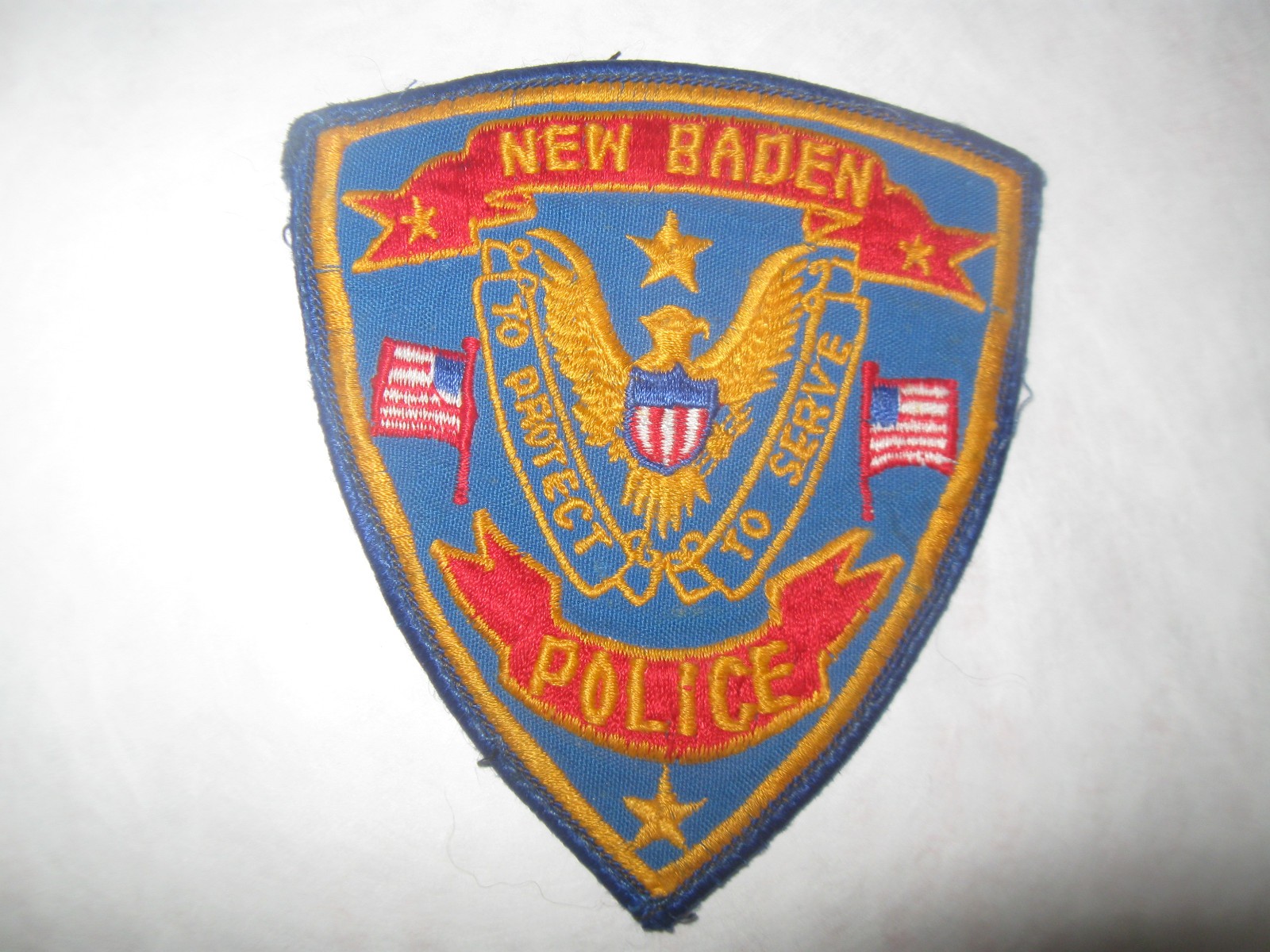 NEW BADEN ILLINOIS POLICE PATCH (STOCK EAGLE STYLE)