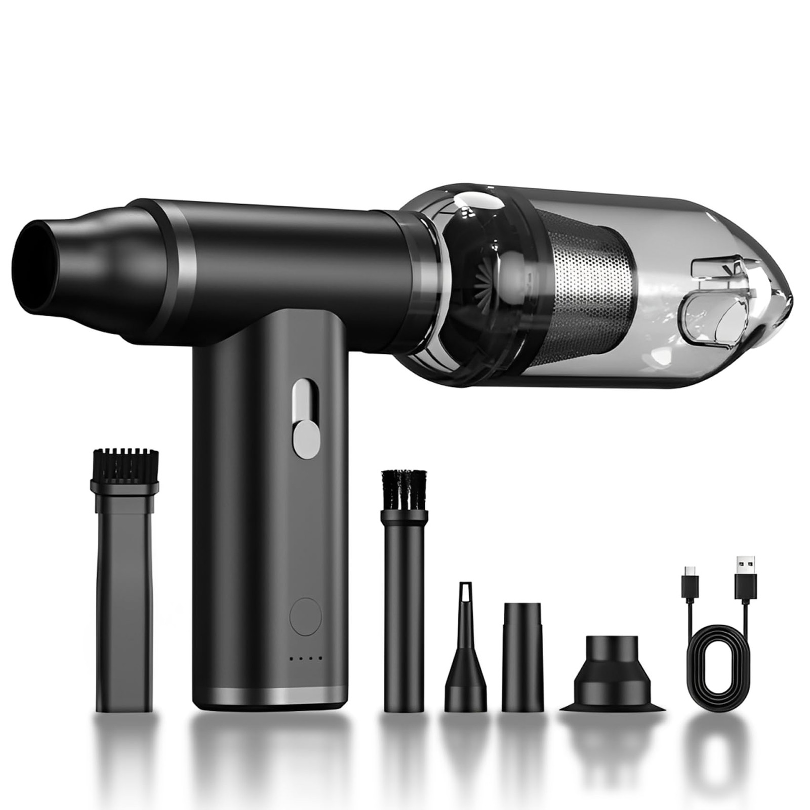 Compressed Air Duster & Vacuum Cleaner 4-in-1, 150,000RPM Powerful Electric A...