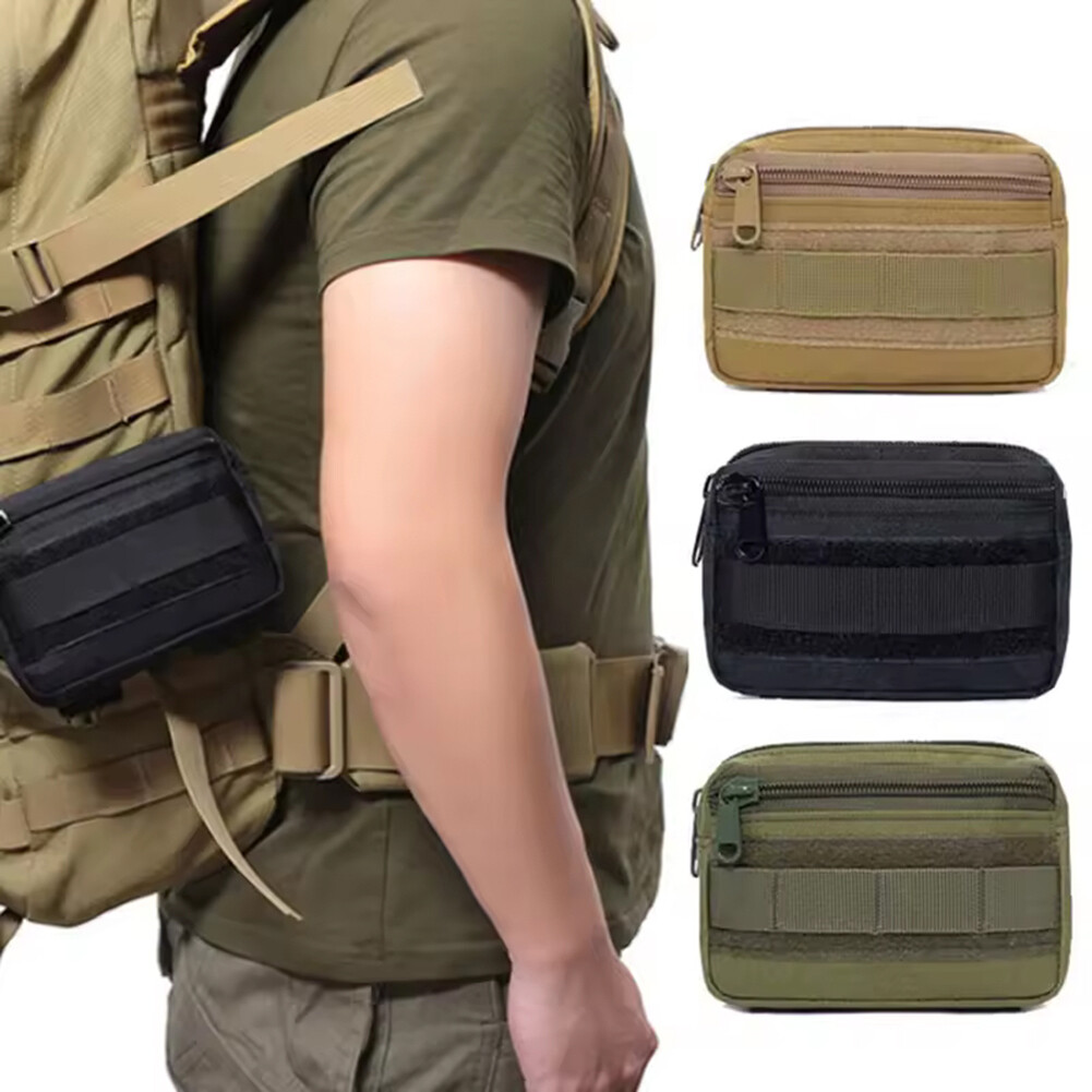 Small Molle Pouch EDC Tool Waist Pack Phone Holder Utility Outdoor Organizer Bag