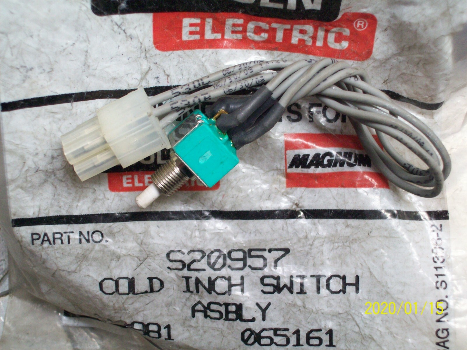*NEW* LINCOLN S20957 COLD INCH SWITCH ASSEMBLY 9SS20957