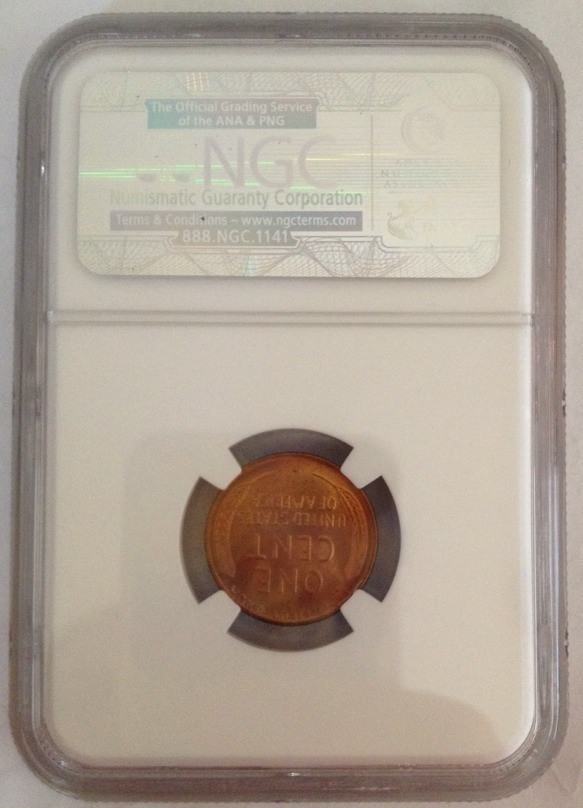 1945 Lincoln Cent NGC MS 66 RD