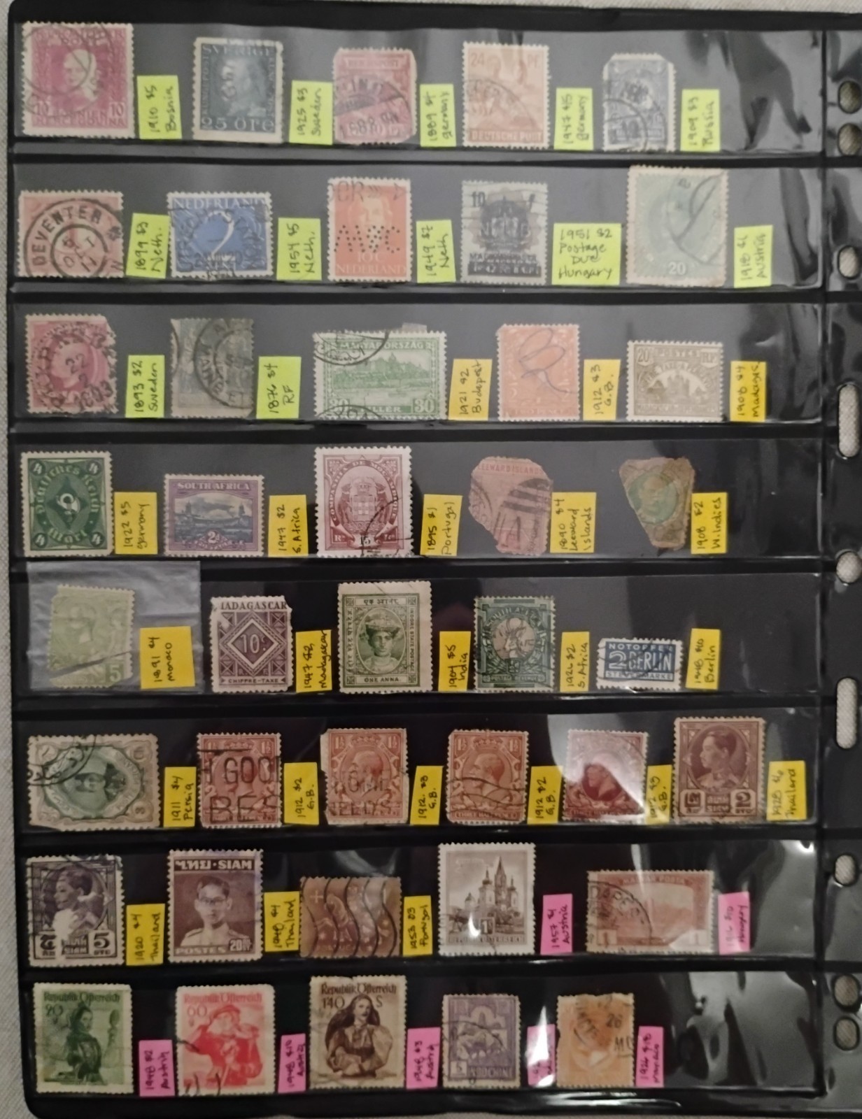 Estate US And Foreign Postage Stamp Collection Lot