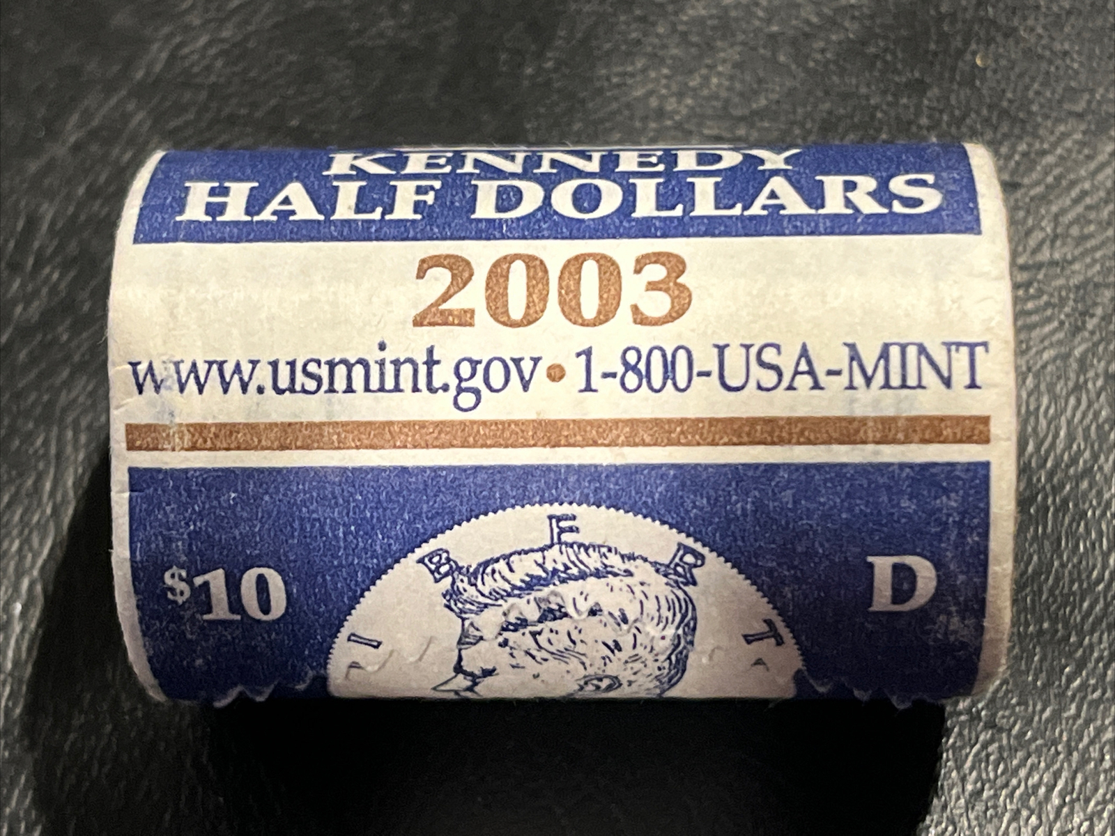 2003D 2003 D Kennedy Half Dollar from Mint Roll Uncirculated BU UNC