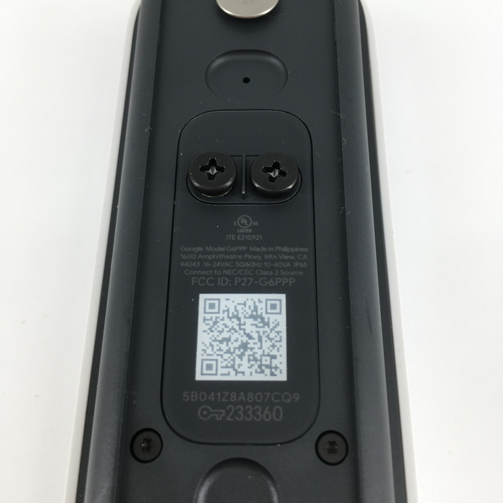 Google Nest Doorbell (Wired, 3rd Gen) - 2025 Model - Snow