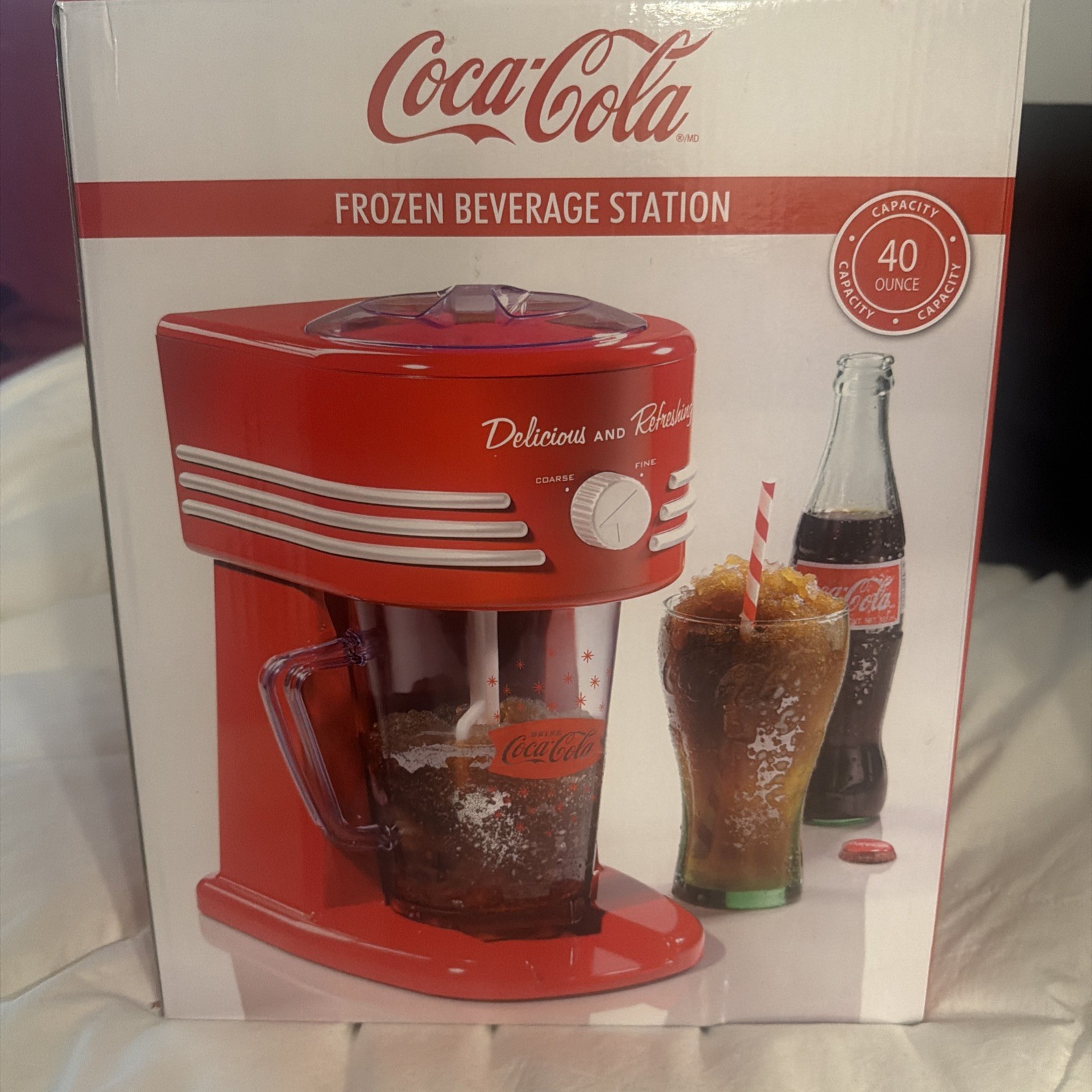 Nostalgia Coca-cola Frozen Beverage Station 40 Oz Capacity
