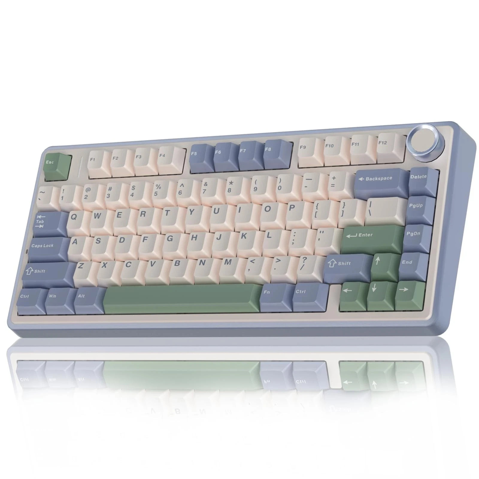 AULA F75 75% Wireless Mechanical Gaming Keyboard Hot Swappable RGB Backlit Green