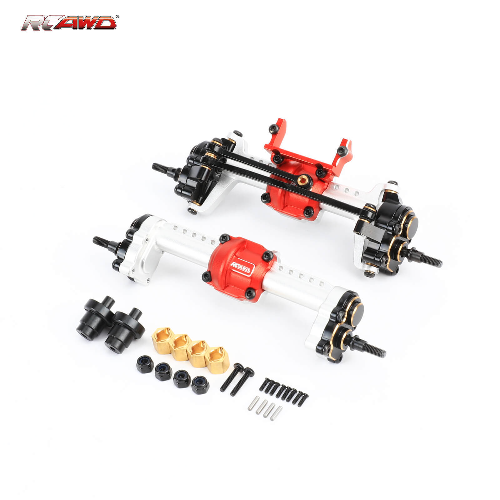 RCAWD Front Rear Portal Axle & Diff Locker for 1/24 FMS FCX24 FMS LC80 K5 Series