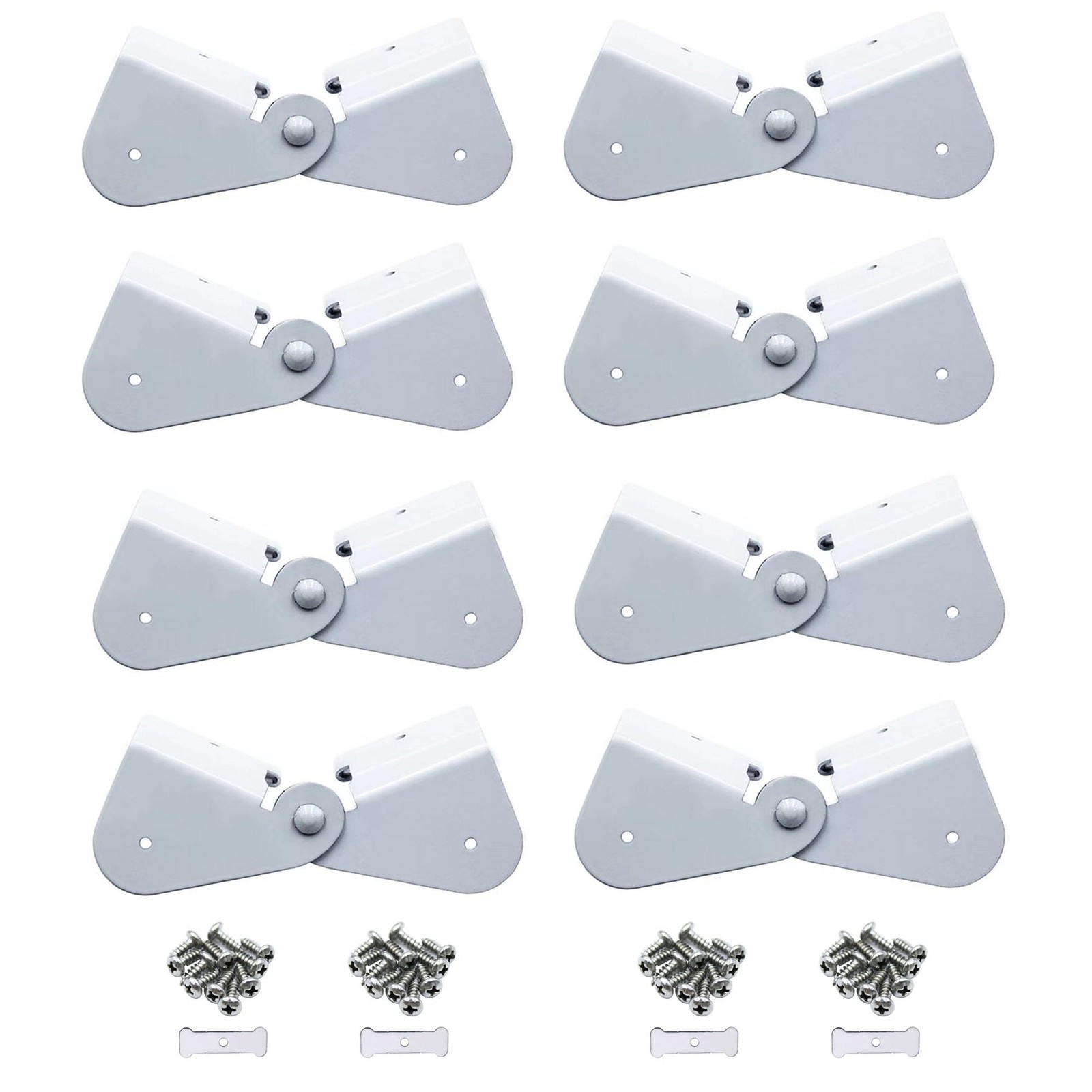IGIUA Gutter Downspout Flip-Up Hinge Gutter Extension Hinge 8 Pack