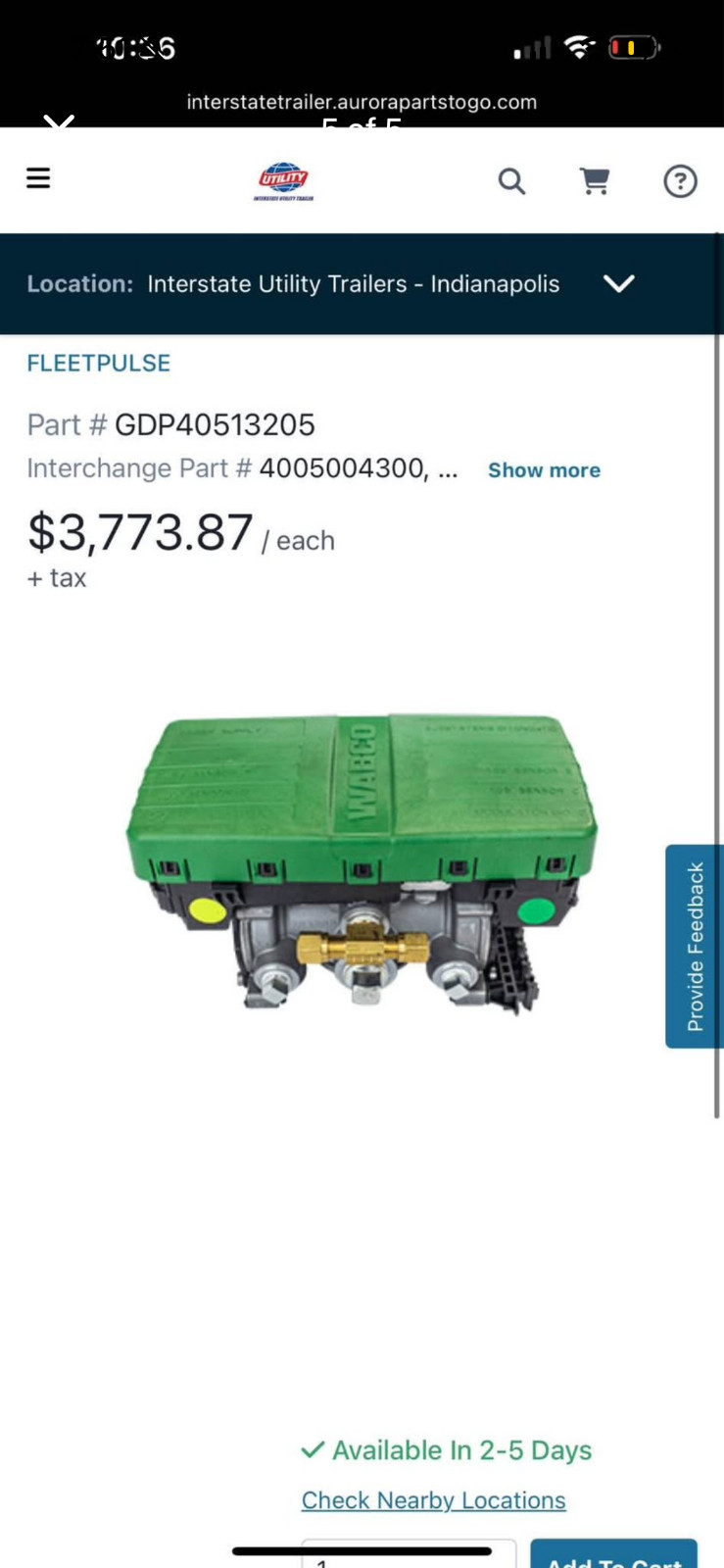 semi trailer abs module. Waco abs module. Part number 4005004300