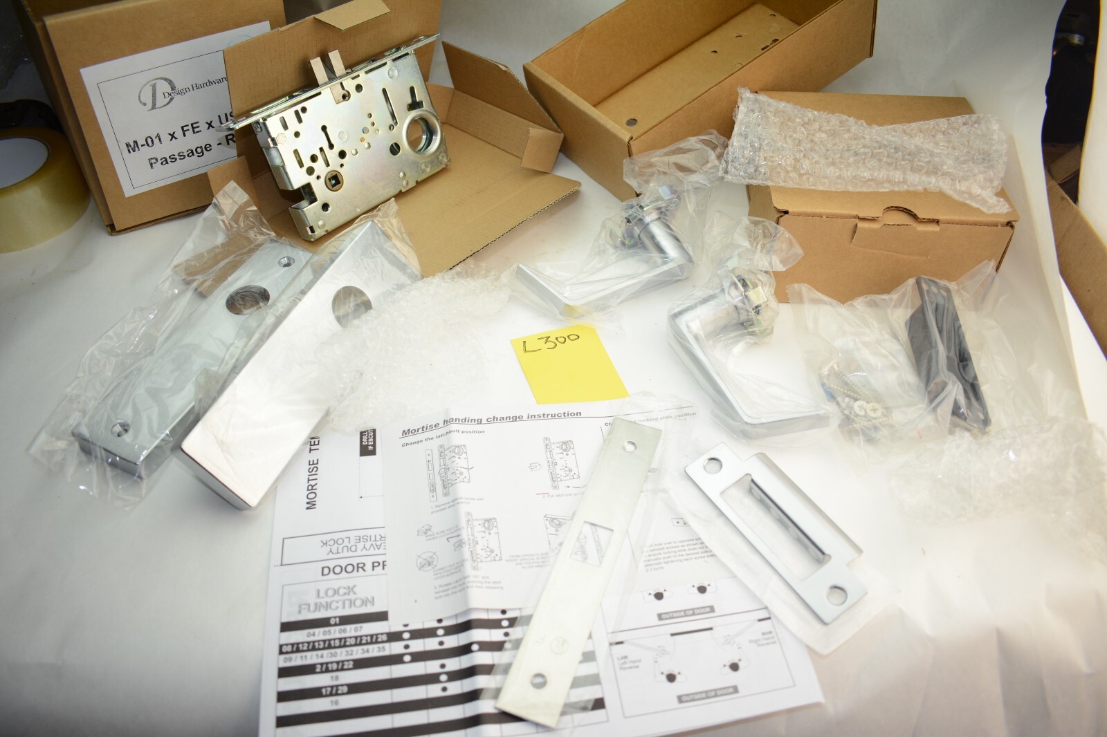 M-01 x FE x US26D Passage RHR Function Grade 1 – Heavy Duty, Mortise Lock