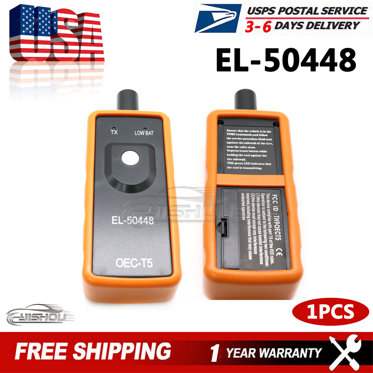 TPMS Universal Reset diagnostic tool Tire Pressure Monitor Sensor OEC-T EL-50448