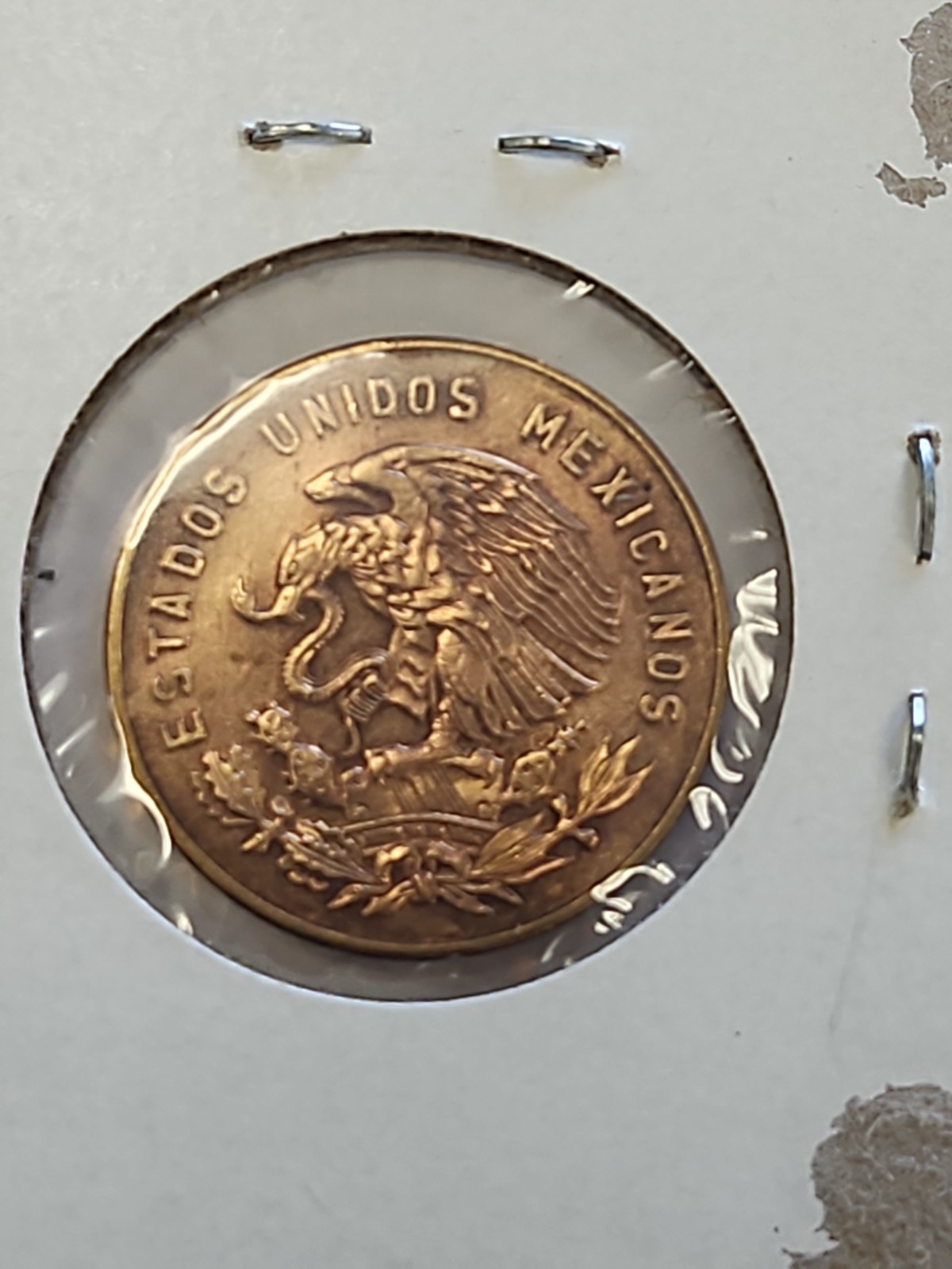 Mexico 5 Centavos 1954 -With Dot - Key Date!! KM426