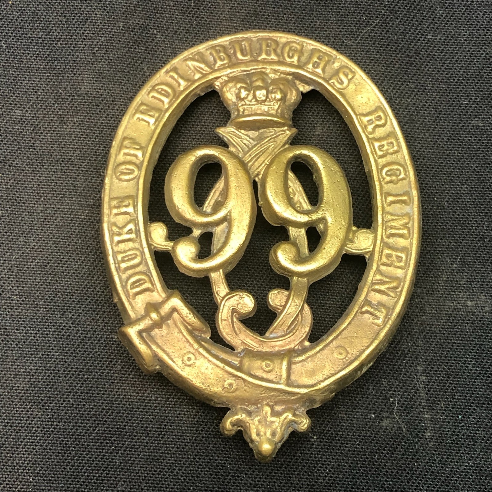 99th (Lanarkshire) Regiment of Foot - Victorian British Army Cap Badge