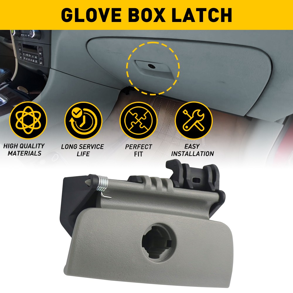 For BUICK 2005-2009 LACROSSE GLOVE BOX LOCK LATCH STORAGE COMPARTMENT LIGHT GRAY