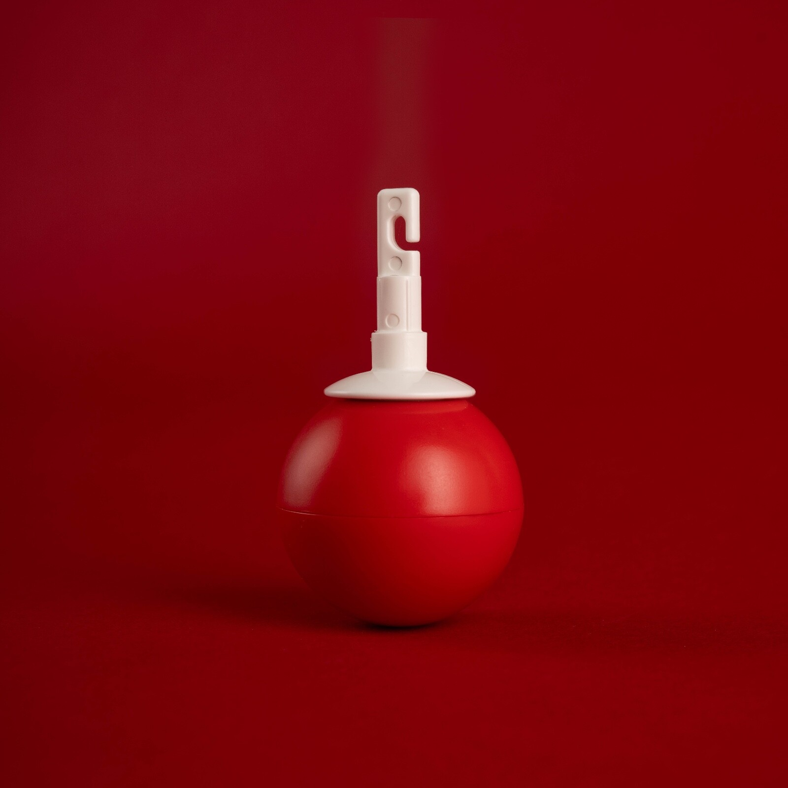Ambutech Rolling Ball Hook Style Cane Tip Red. (Certified Ambutech Dealer)