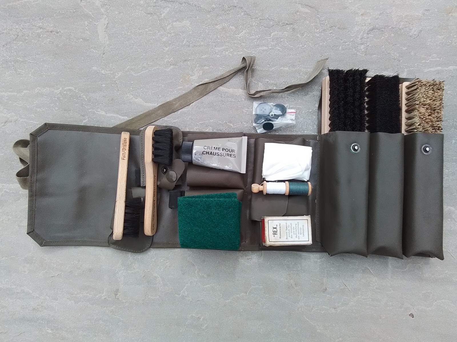 Swiss Army Boot Cleaning Sewing Kit