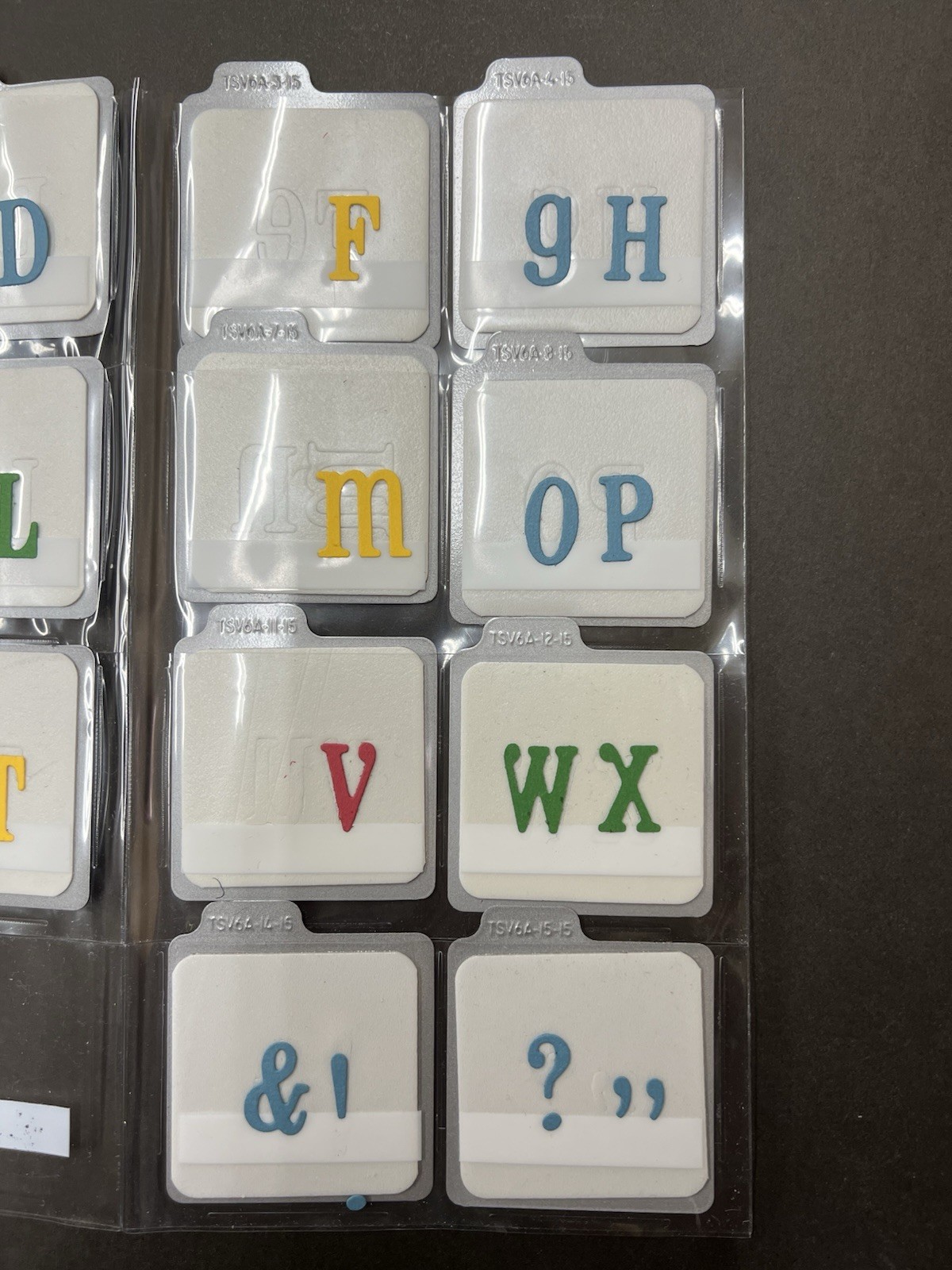 QuicKutz Alphabet dies** BLOSSOM ** Complete Alphabet & Punctuation