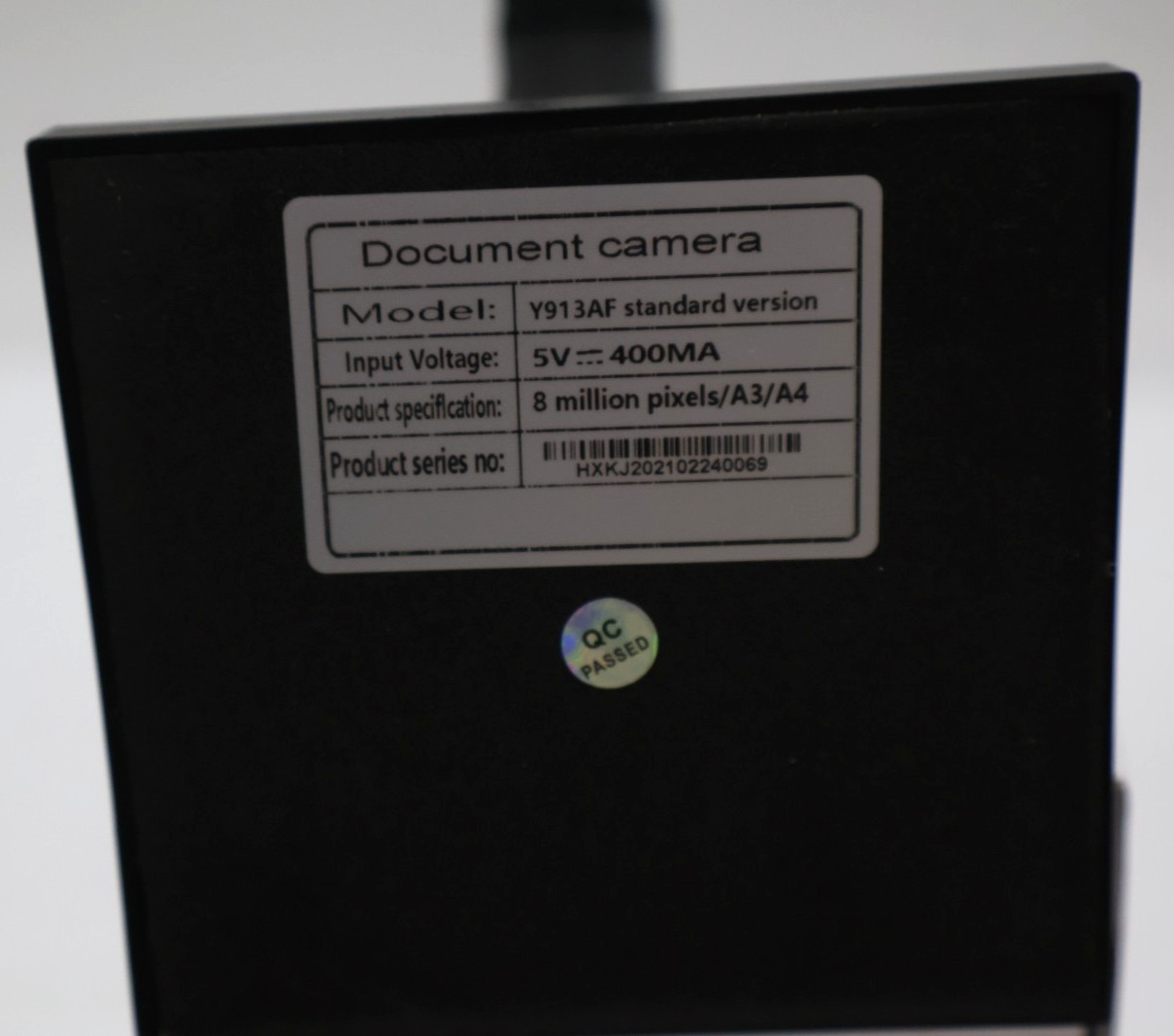 Y913AF Standard Version 8MP A3/A4 Document Camera 20FPS