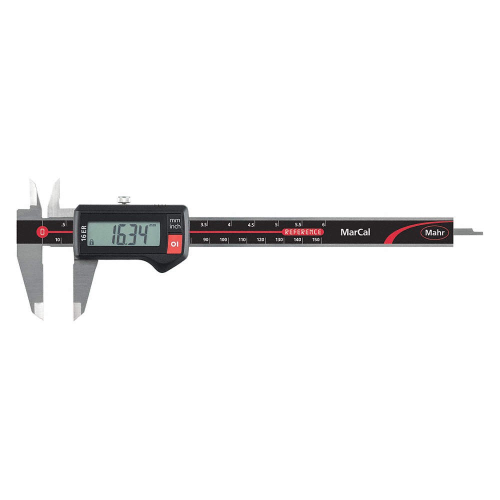 MAHR 4103012 Digital Caliper,Up to 6in.Range,w/Output 45PG11