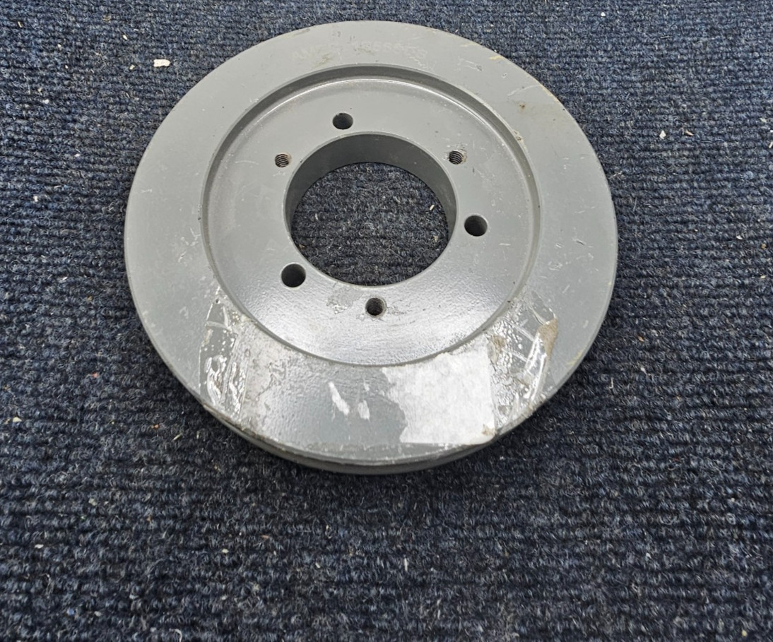 AMEC 1B56SDS Bushing 1-Groove V-Belt Pulley 5.95 inch OD Gray