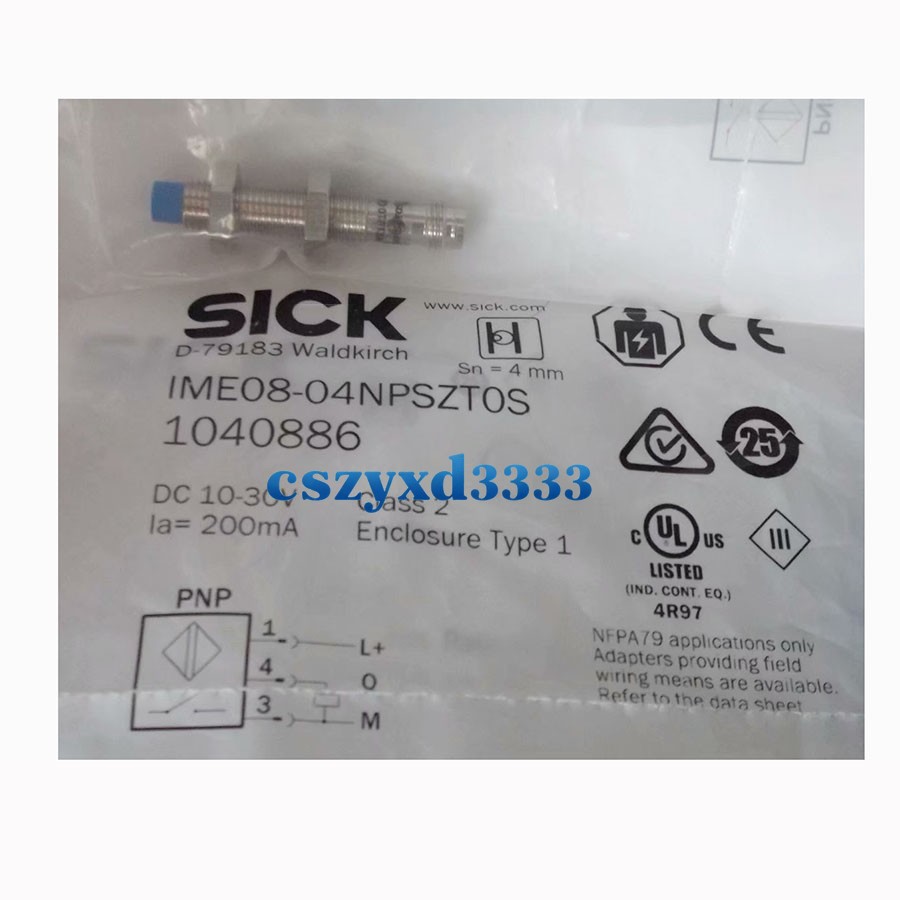 SICK IME08-04NPSZTOS Inductive Proximity Sensors ,PNP, New✦Kd