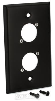 Switchcraft WP1B2P Single Gang Metal Wall Plate