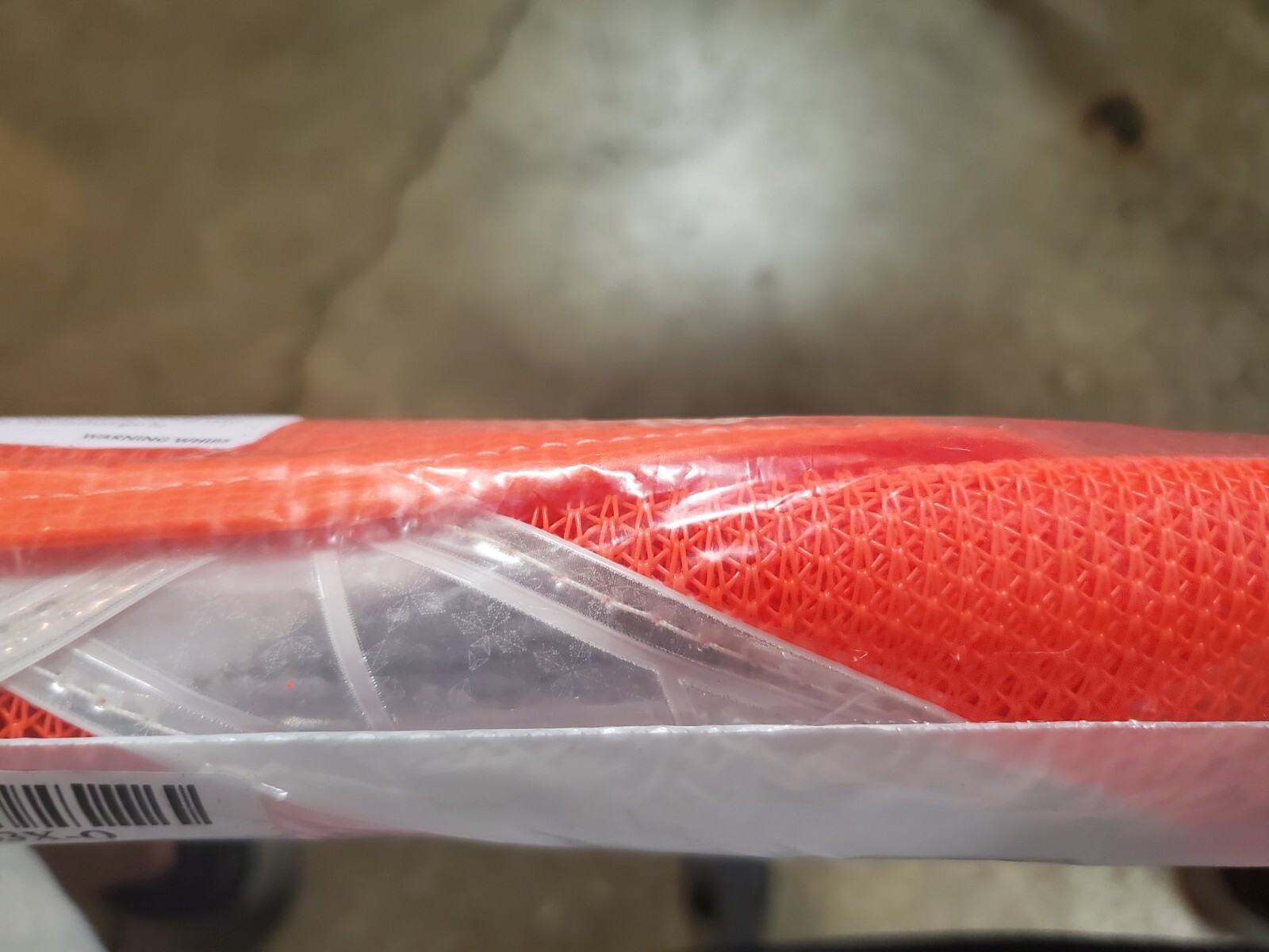 Heavy Duty 3' Warning Whip, Orange Safety Flag, Hex base, Threaded Base.