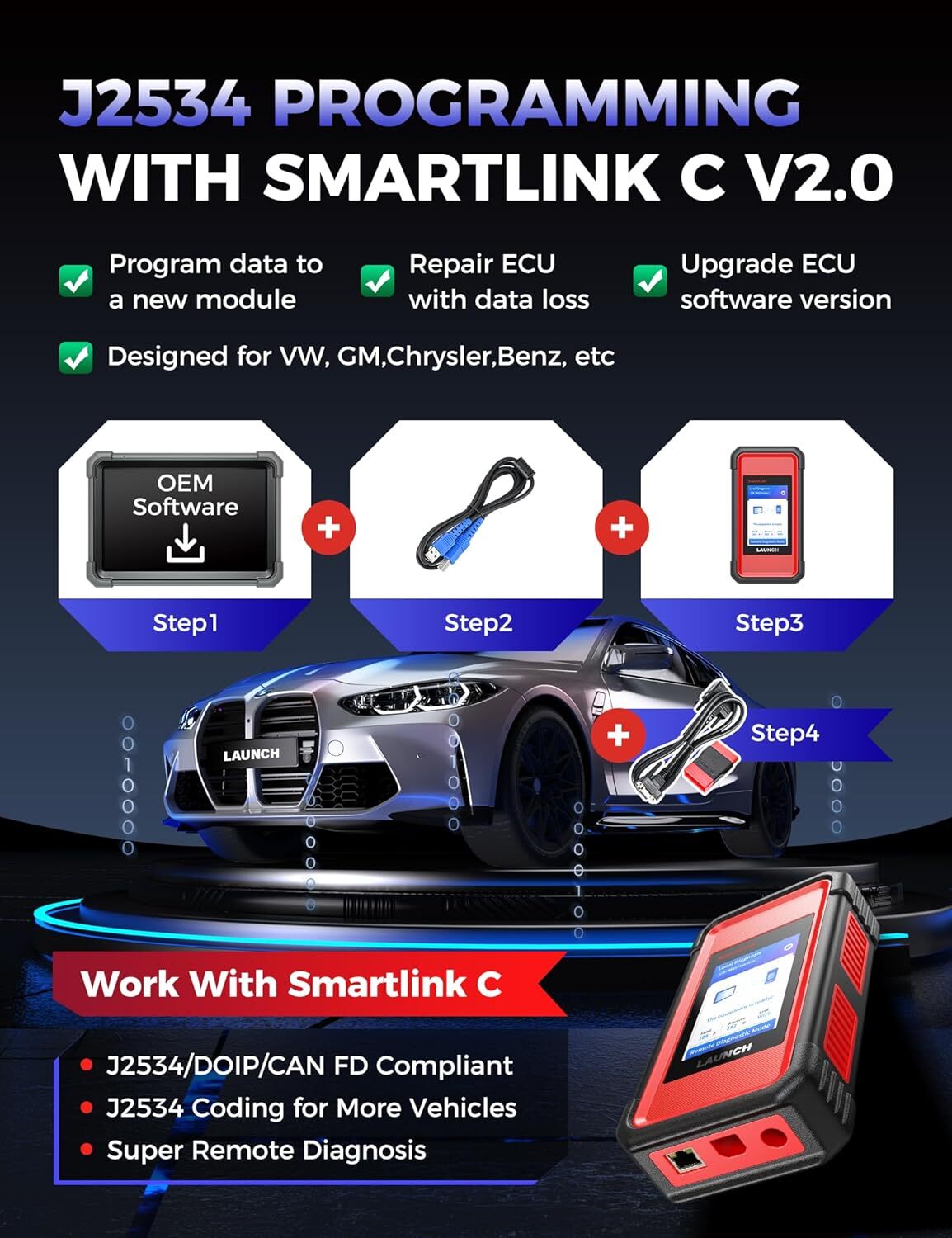 2026 LAUNCH X431 PRO3S+ Elite PAD7 Car Diagnostic Scanner Programming ECU Coding
